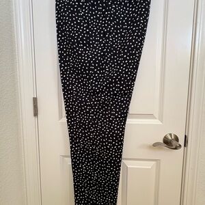 Talbots Black and White Patterned Pants
